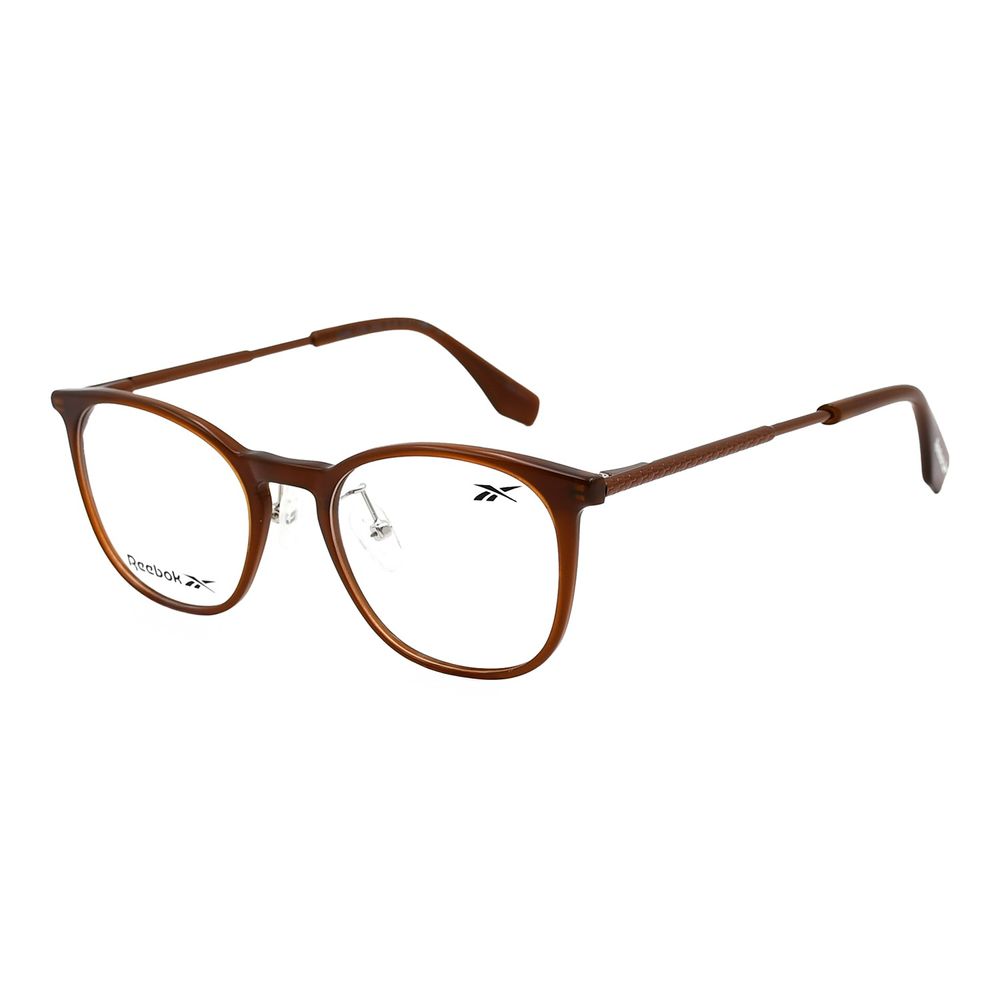 LV.AC.1103-0202.1 Armacao Para Oculos de Grau Unissex Reebok Redondo Marrom -4-